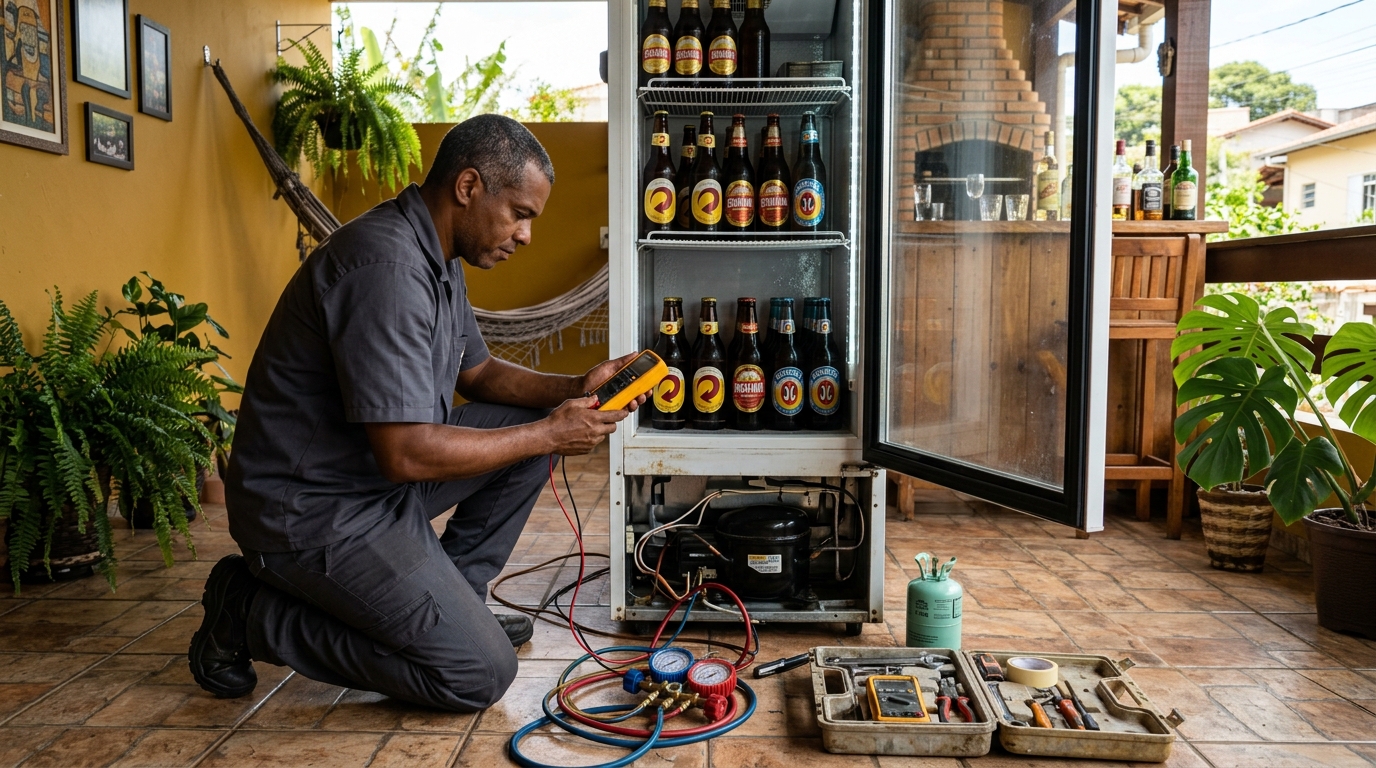 Conserto de placa eletrônica de cervejeira em Anápolis‑GO